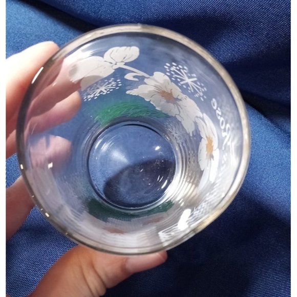 Boscul Wm. S. Scull Company, Inc. Christmas Rose Glass Set of 5 (7d7) - Picture 3 of 3